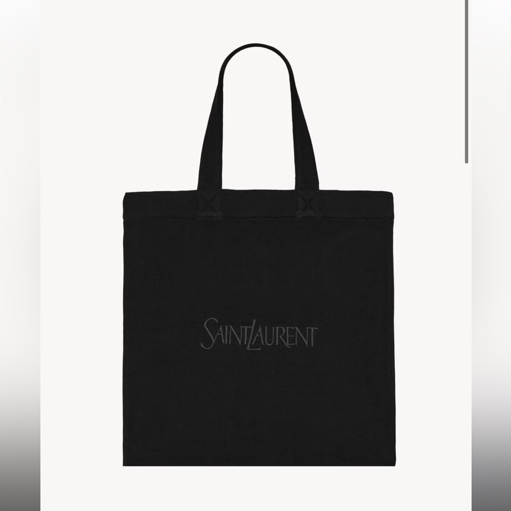 Saint Laurent Classic Black Canvas Tote